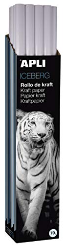 Apli 14462 Krafpapierrolle, weiß, 1 m x 50 m x 14462 Apli 14462 Krafpapierrolle, weiß, 1 m x 50 m x 14462 von APLI