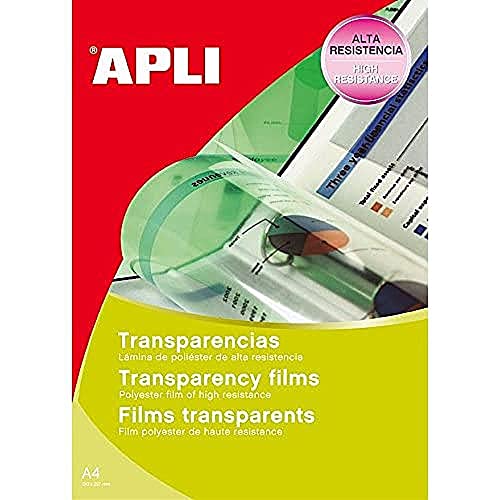 Apli-Folie für Tintenstrahldrucker, Transparent/50 B von APLI