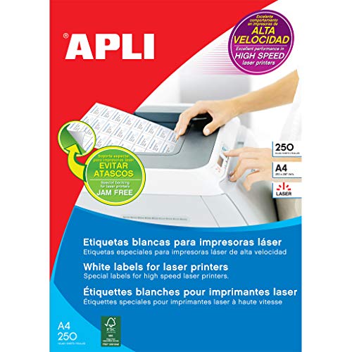 Apli Laser/Kopierer 97 x 67,7 mm Neonrot. von APLI