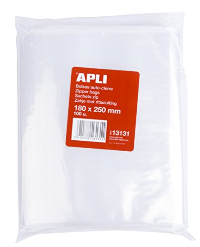 Apli Sporttasche Selbsteinzug – 180 x 250 mm – 100 Stück - von APLI