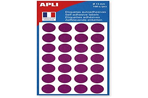 agipa 111846 Markierungspunkte, Durchmesser: 15 mm, rund, violett agipa 111846 Markierungspunkte, Durchmesser: 15 mm, rund, violett von APLI