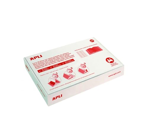 caja 100 Forros Transparente Sin Adhesivo y Solapa Autoajustable 310mm Apli 12282 von APLI