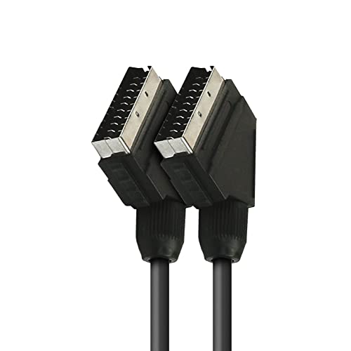 APM 400010 Scart-Kabel Stecker/Stecker – 1,50 m – Schwarz von APM