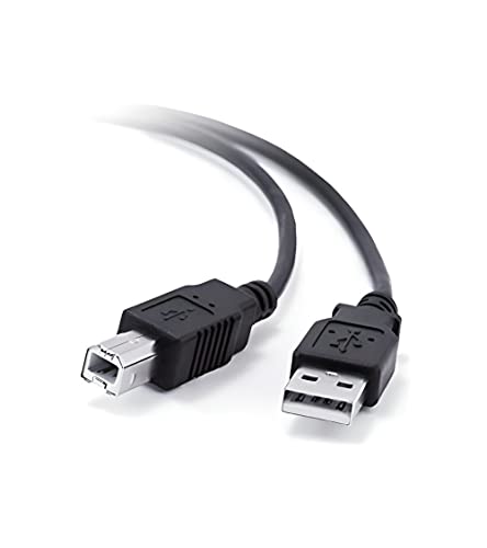 APM 570303 USB-Kabel, USB 2.0, USB A/USB-B-Stecker, Schwarz, 1,8 m, Clip, 1,8 m, Schwarz von APM