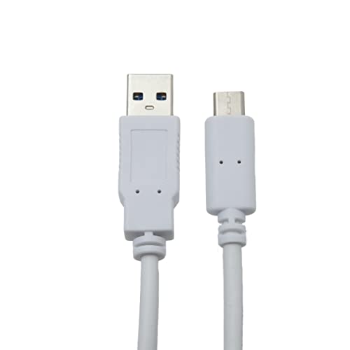 APM 570368 USB-Kabel, USB 3.0, USB A/Typ-C, Stecker/Stecker, für Smartphone und Tablet, 1 m lang, Weiß von APM