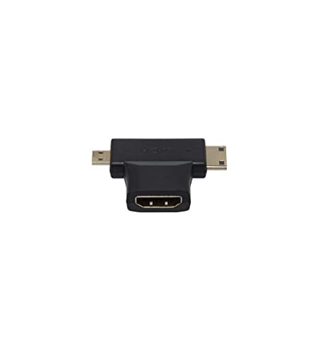 APM 590462 Adapter Hdmi auf Mini Hdmi + Micro Hdmi weiblich/männlich – schwarz APM 590462 Adapter Hdmi auf Mini Hdmi + Micro Hdmi weiblich/männlich – schwarz von APM