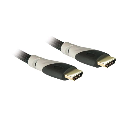 APM 590471 – HDMI-Kabel 4K Ethernet Stecker/Stecker – 1,80 m – Grau Gold von APM