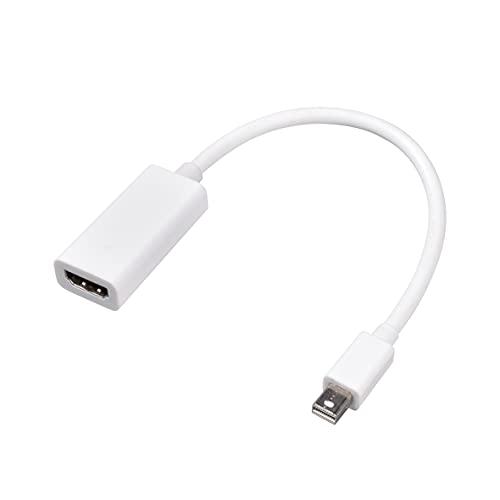 APM 590476 Adapter Mini DisplayPort/HDMI männlich/weiblich – Adapter DisplayPort HDMI zum Anschluss eines MacBook an einen Fernseher mit einem HDMI-Kabel – 15 cm lang – Weiß und goldfarben APM 590476 Adapter Mini DisplayPort/HDMI männlich/weiblich – Adapter DisplayPort HDMI zum Anschluss eines MacBook an einen Fernseher mit einem HDMI-Kabel – 15 cm lang – Weiß und goldfarben von APM