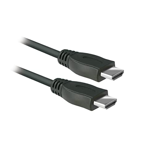 APM 590486 – HDMI-Kabel mit Ethernet 3D 4K PVC-Mantel, Schwarz M/M, 1 m – 1 m – Schwarz von APM