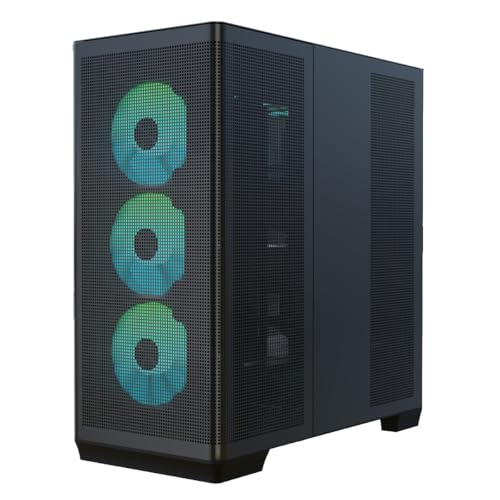 APNX GEH Midi C1-R-BK-V1 Computergehäuse, MicroATX, Mini-ITX kompatibel, Schwarz von APNX