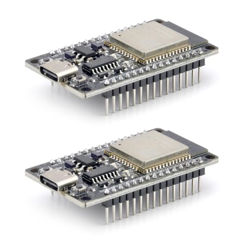 2X ESP32 NodeMCU Module USB C ESP32-WROOM-32 Development Board 2.4 GHz WLAN WiFi Bluetooth CH340 Chip Unterstützen Sie das LWIP Protokoll Freertos Unterstützen Sie drei Modi AP,STA,AP+STA Koexistieren von APOMOONS