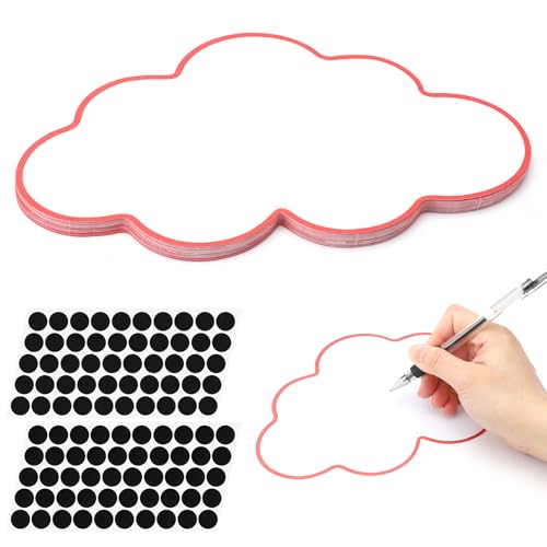 APOMOONS 50 Stück Wolken Moderationskarten Set, Flipchart papier mit 50 Selbstklebende Klettband, Karteikarten Groß Präsentationskarten Flipchartpapier für Präsentationen Fachgespräche Büro, 23 X 14cm APOMOONS 50 Stück Wolken Moderationskarten Set, Flipchart papier mit 50 Selbstklebende Klettband, Karteikarten Groß Präsentationskarten Flipchartpapier für Präsentationen Fachgespräche Büro, 23 X 14cm von APOMOONS