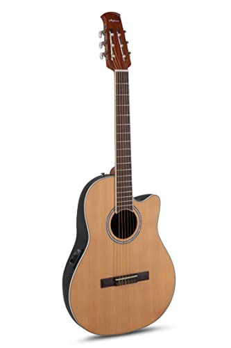 Applause E Akustik Klassikgitarre traditional AB24CC-4S Mid Cutaway Nylon natural satin von Applause