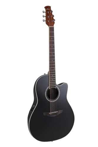 Applause E Akustikgitarre traditional AB28-5S Super Shallow Cutaway black satin von Applause