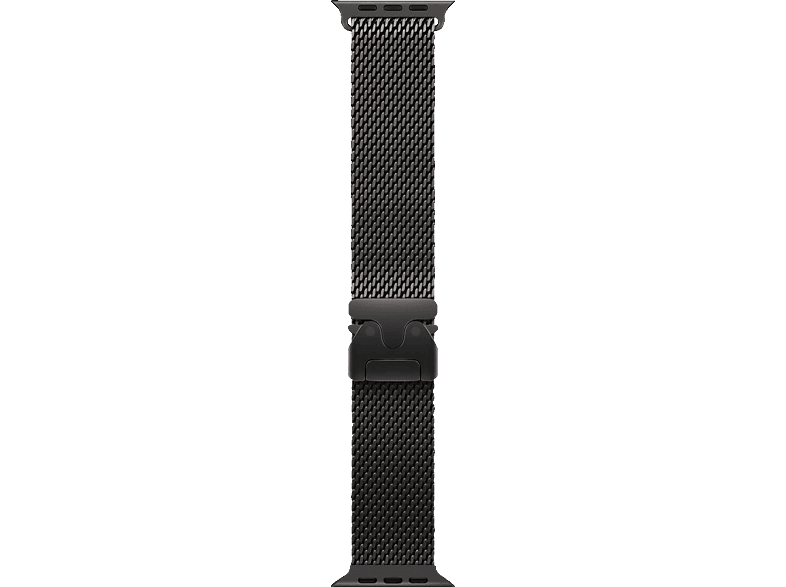 APPLE 49 mm Milanaise Armband (L), Ersatzarmband, Apple, Titan Schwarz von APPLE