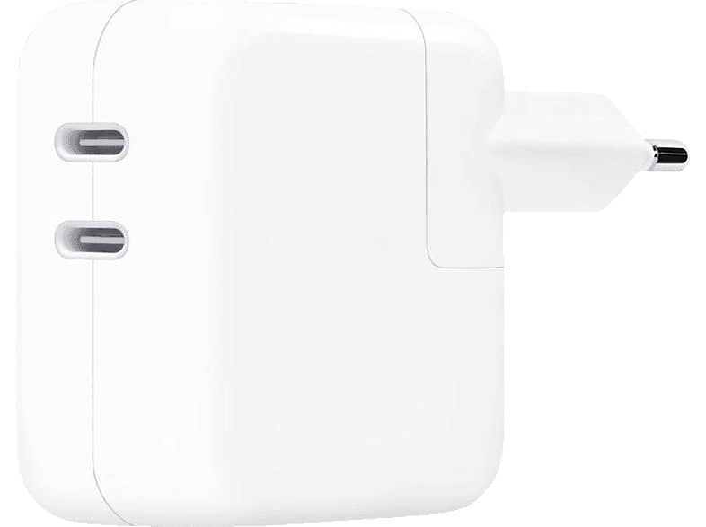 APPLE Dual USB-C Port Power Adapter Netzteil Apple 35 W, Weiß von APPLE