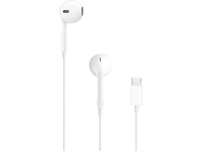 APPLE EarPods (USB-C), In-ear Kopfhörer Weiß von APPLE