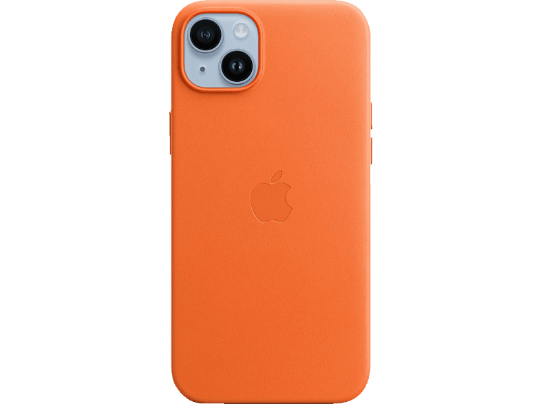 APPLE Leder Case mit MagSafe, Backcover, Apple, iPhone 14 Plus, Orange von APPLE