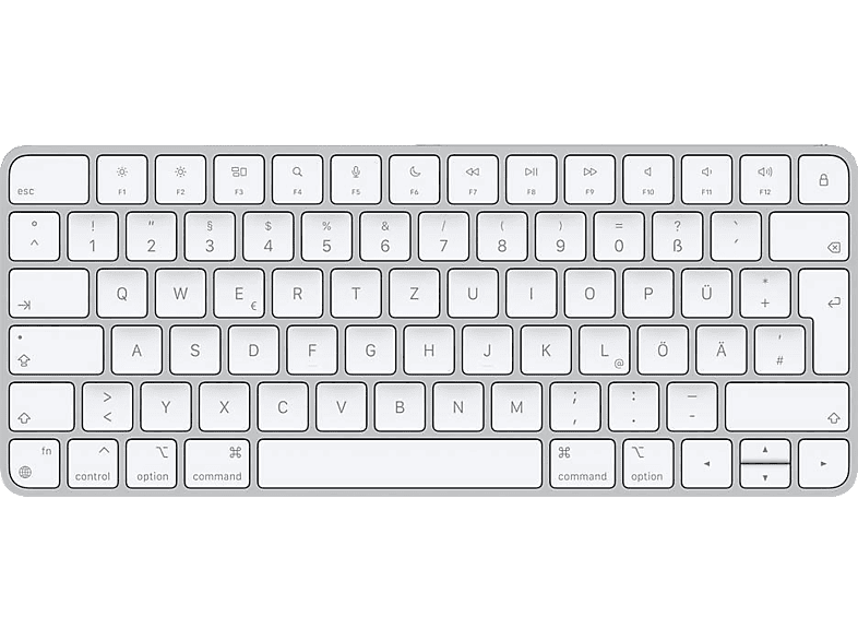 APPLE MK2A3D/A Magic, Tastatur, Scissor, Kabellos und Kabelgebunden, Weiß von APPLE