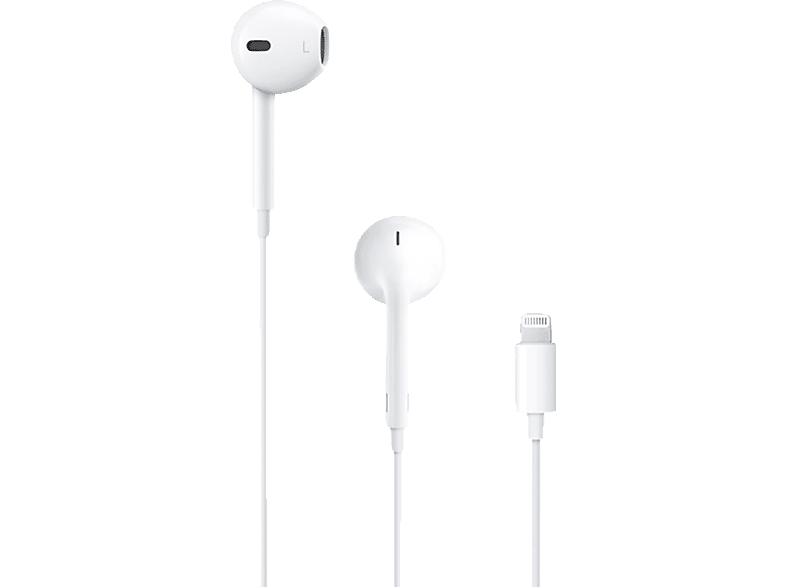 APPLE MMTN2ZM/A EarPods mit Lightning, In-ear Kopfhörer Weiß von APPLE