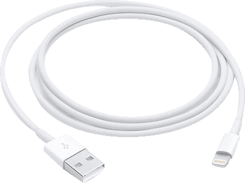 APPLE MXLY2ZM/A LIGHTNING TO USB CABLE 1.0M, Ladekabel, 1 m, Weiß von APPLE
