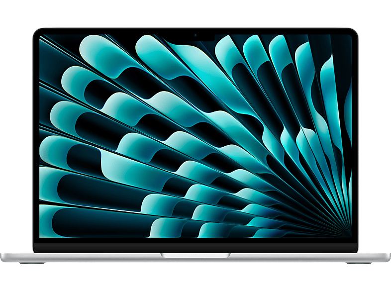 APPLE MacBook Air, MC7V4D/A, Notebook, mit 13,6 Zoll Display,M2 Prozessor, 16 GB RAM, 256 SSD, Silber, macOS von APPLE