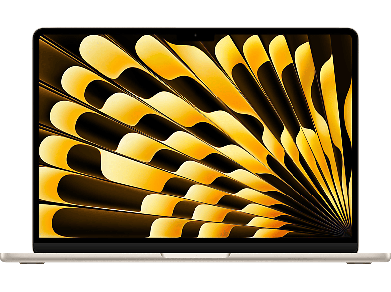 APPLE MacBook Air (2024), MXCT3D/A, Notebook, mit 13,6 Zoll Display, M3 Prozessor, 16 GB RAM, 512 SSD, Polarstern, macOS von APPLE