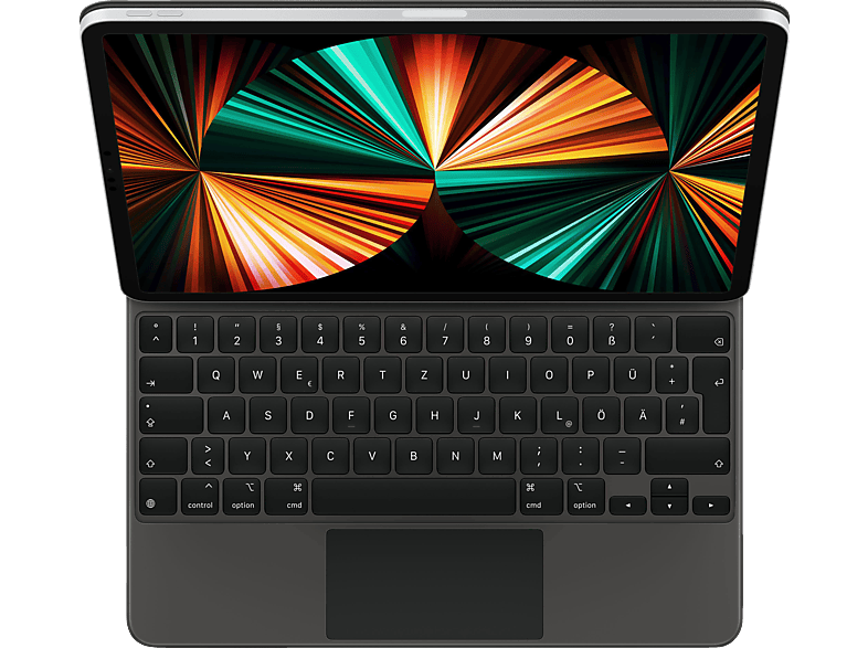 APPLE MJQK3D/A Magic Keyboard, iPad Pro 12.9" (3., 4., 5., 6. Generation) und Air 13“ M2 Tastatur Black von APPLE