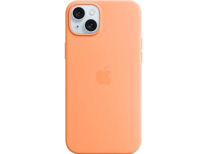 APPLE Silikon Case mit MagSafe, Backcover, Apple, iPhone 15 Plus, Sorbet Orange von APPLE