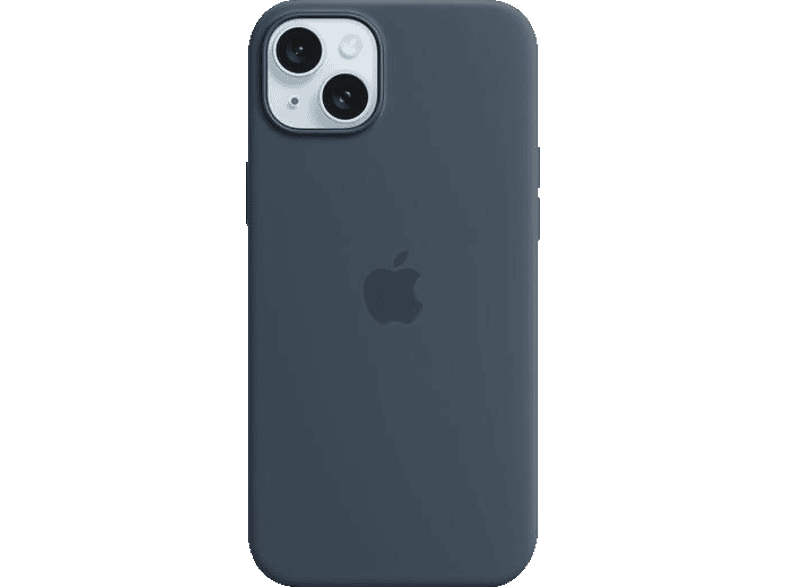 APPLE Silikon Case mit MagSafe, Backcover, Apple, iPhone 15 Plus, Sturmblau von APPLE