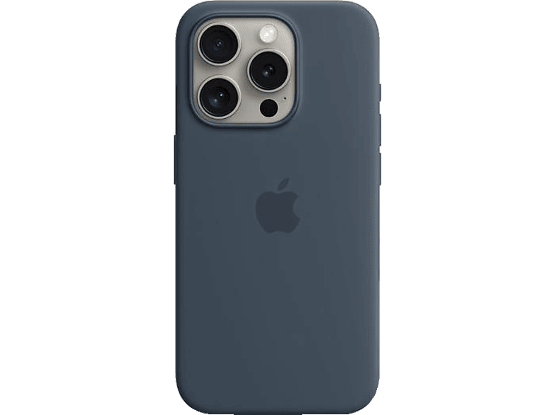 APPLE Silikon Case mit MagSafe, Backcover, Apple, iPhone 15 Pro, Sturmblau APPLE Silikon Case mit MagSafe, Backcover, Apple, iPhone 15 Pro, Sturmblau von APPLE