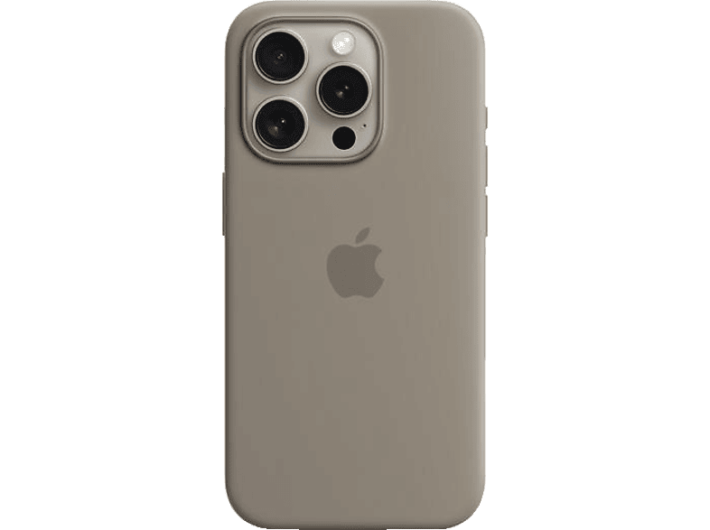 APPLE Silikon Case mit MagSafe, Backcover, Apple, iPhone 15 Pro, Tonbraun von APPLE