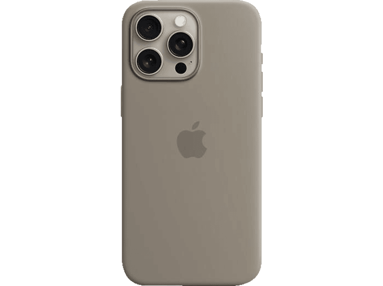 APPLE Silikon Case mit MagSafe, Backcover, Apple, iPhone 15 Pro Max, Tonbraun von APPLE
