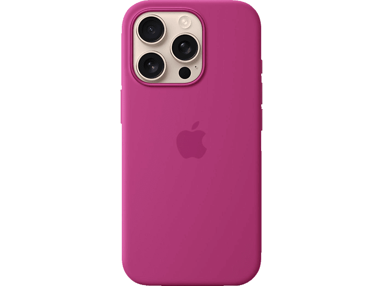 APPLE Silikon Case mit MagSafe, Backcover, Apple, iPhone 16 Pro, Fuchsia APPLE Silikon Case mit MagSafe, Backcover, Apple, iPhone 16 Pro, Fuchsia von APPLE