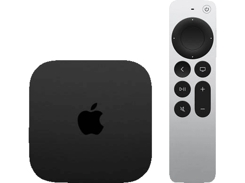 APPLE TV 4K Multimediaplayer 128 GB, Schwarz von APPLE