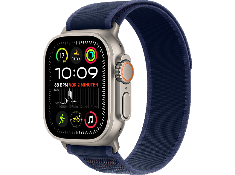 APPLE Watch Ultra 2 GPS + Cellular 49 mm Trail Loop Armband Blau 2024 Smartwatch Titangehäuse, 130 - 180 mm, Natur APPLE Watch Ultra 2 GPS + Cellular 49 mm Trail Loop Armband Blau 2024 Smartwatch Titangehäuse, 130 - 180 mm, Natur von APPLE