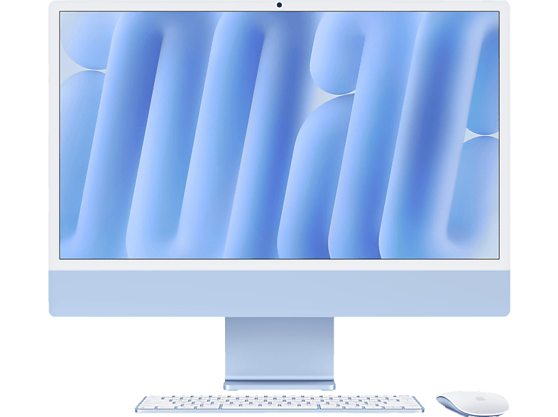APPLE iMac (2024), MD2T4D/A, All-in-One PC mit 23.5 Zoll Display, Apple M4 Chip, 24 GB RAM, 10-Core GPU, 512 SSD, Blau von APPLE