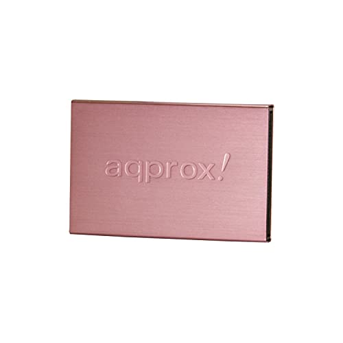APPROX APPHDD02P SATA Festplattengehäuse für 6,35 cm (2,5 Zoll) Festplatten, Rosa von APPROX