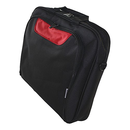 APPROX Elegante Nylontasche mit Mehreren Fächern für 39,6 cm (15,6 Zoll) Laptops rot von APPROX