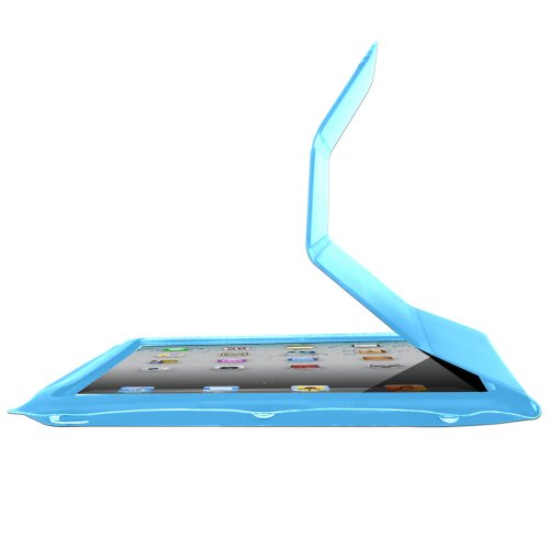 APPROX Schutzhülle für iPad 2 (Polyurethan, mit Schlaf-Funktion), Hellblau von APPROX