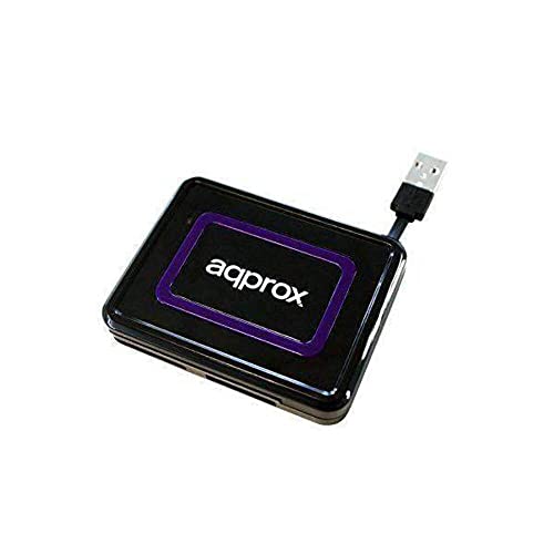 APPROX USB 2.0 extern, e und Smart Card Reader, Schwarz APPROX USB 2.0 extern, e und Smart Card Reader, Schwarz von APPROX