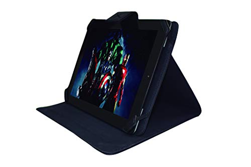 APPROX Universal-Schutzhülle aus Leder mit Standfunktion und Magnetverschluss für Tablets mit 10 Zoll (25,4 cm), Schwarz von APPROX