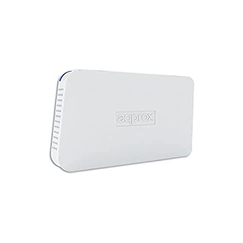 ca. USB 3.0 6,3 cm HDD Gehäuse für SATA Festplatte, mit eingebautem Backup Knopf – Weiß ca. USB 3.0 6,3 cm HDD Gehäuse für SATA Festplatte, mit eingebautem Backup Knopf – Weiß von APPROX