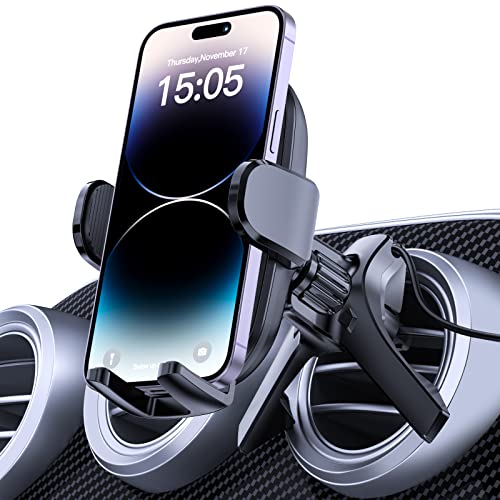 APPS2Car Handyhalterung Auto Lüftungen für MercedesBenz, handyhalterung Auto runde lüftung Metal Hook, 360° Grad Vent KFZ Halterung für iPhone 14 13 12 Samsung 4-7 Zoll Smartphone von APPS2Car