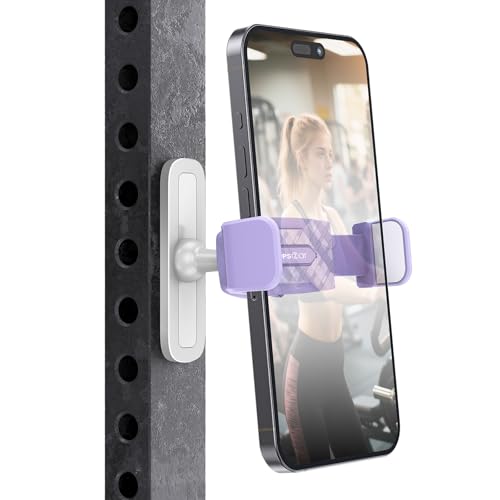 APPS2Car Magnetischer Handyhalter, 360 Grad verstellbar, kompatibel mit 4,7-6,5 Zoll Smartphones, Basis und Gelenk aus Legierung, Fitnessstudio-Zubehör für Frauen, Lila APPS2Car Magnetischer Handyhalter, 360 Grad verstellbar, kompatibel mit 4,7-6,5 Zoll Smartphones, Basis und Gelenk aus Legierung, Fitnessstudio-Zubehör für Frauen, Lila von APPS2Car