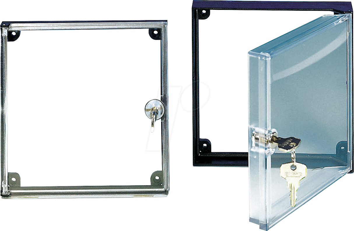 APRA 446-120-04 - Vollsichttür, abschließbar, 192 x 144 mm von APRA-NORM