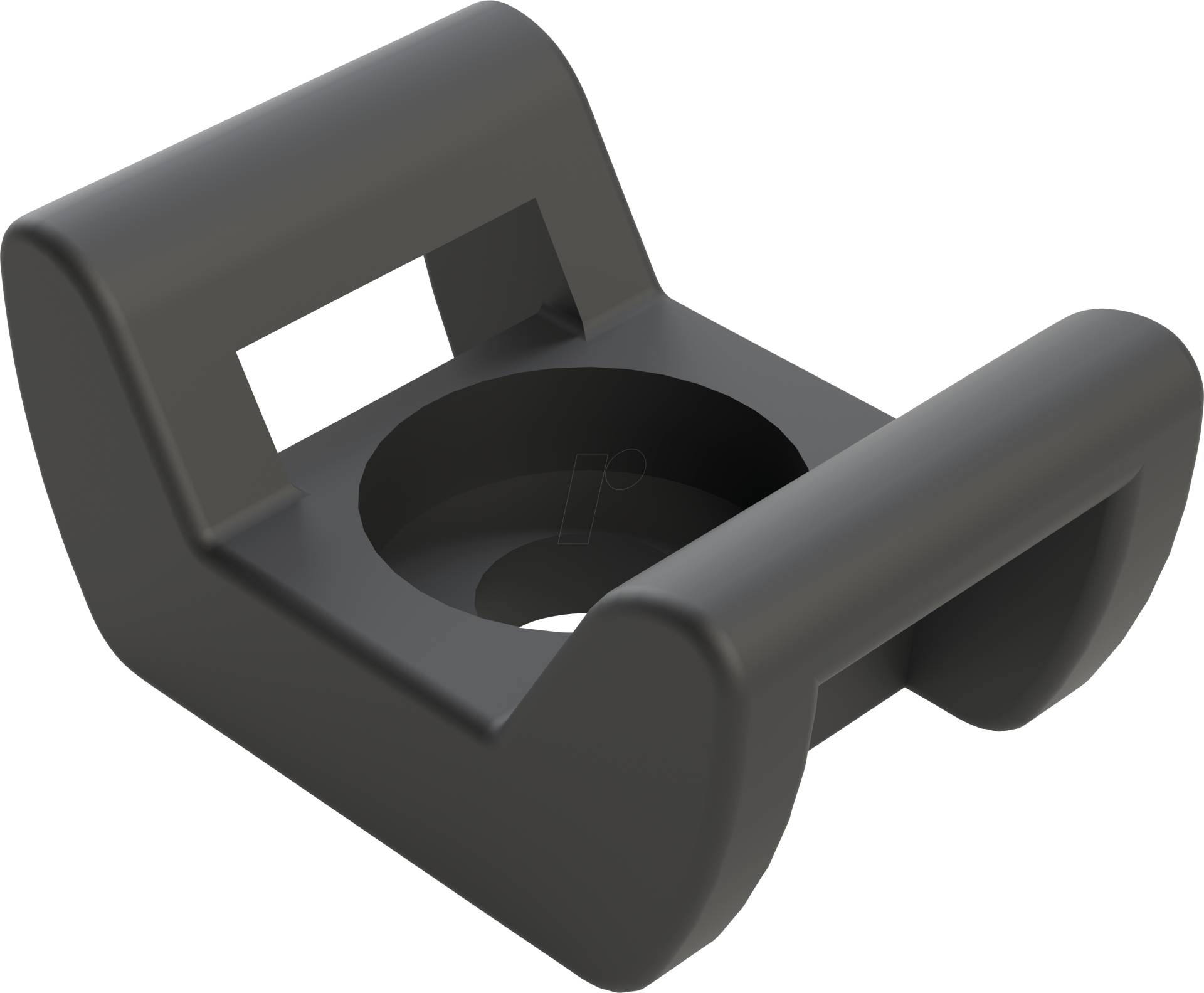APRA 498-429-16 - Befestigungssockel, bis 9 mm, schwarz, 50er Set von APRA-NORM