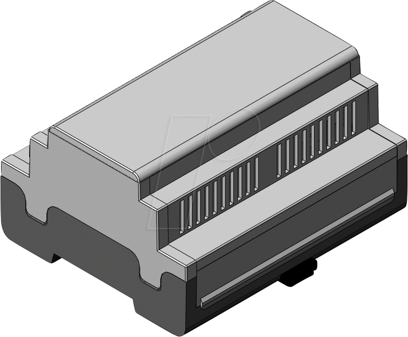 APRA DB6 GBS - Leergehäuse, geschlossen, 107 x 58 x 90 mm, 6 TE von APRA-NORM