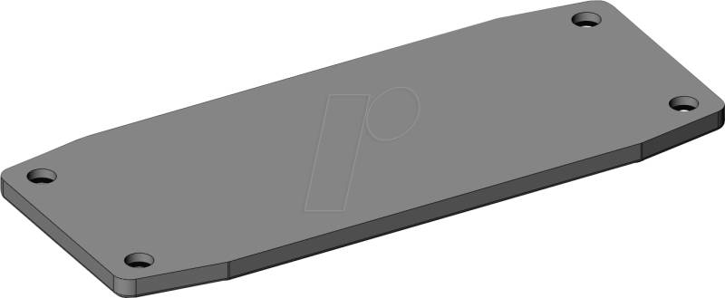 X30-70 FP SW - Frontplatte für X30-70, 75,8 x 31,2 mm, schwarz, IP65 von APRA-NORM