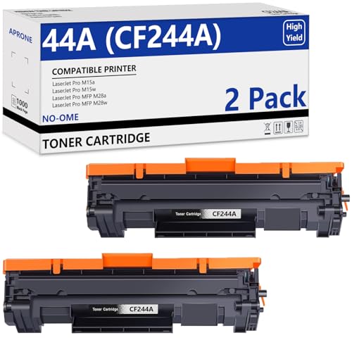44A CF244A Kompatible für HP 44A CF244A Toner für Laserjet Pro MFP M28w M28a, Laserjet Pro M15w M15a (2 Schwarz) von APRONE
